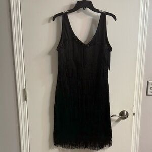 Spirit Black flapper Mini Dress